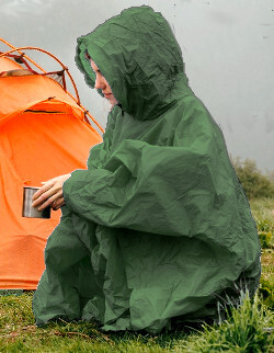 wet rain poncho